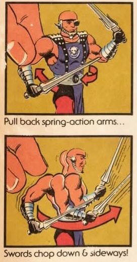 Sword-slashing action