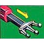 Ausfahrbarer Dreizack